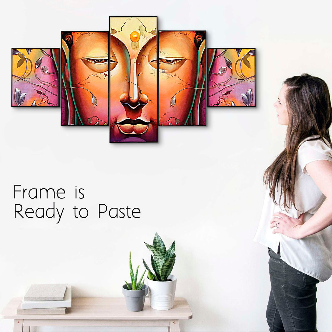 Set Of Five Framed Digital Wall Painting
