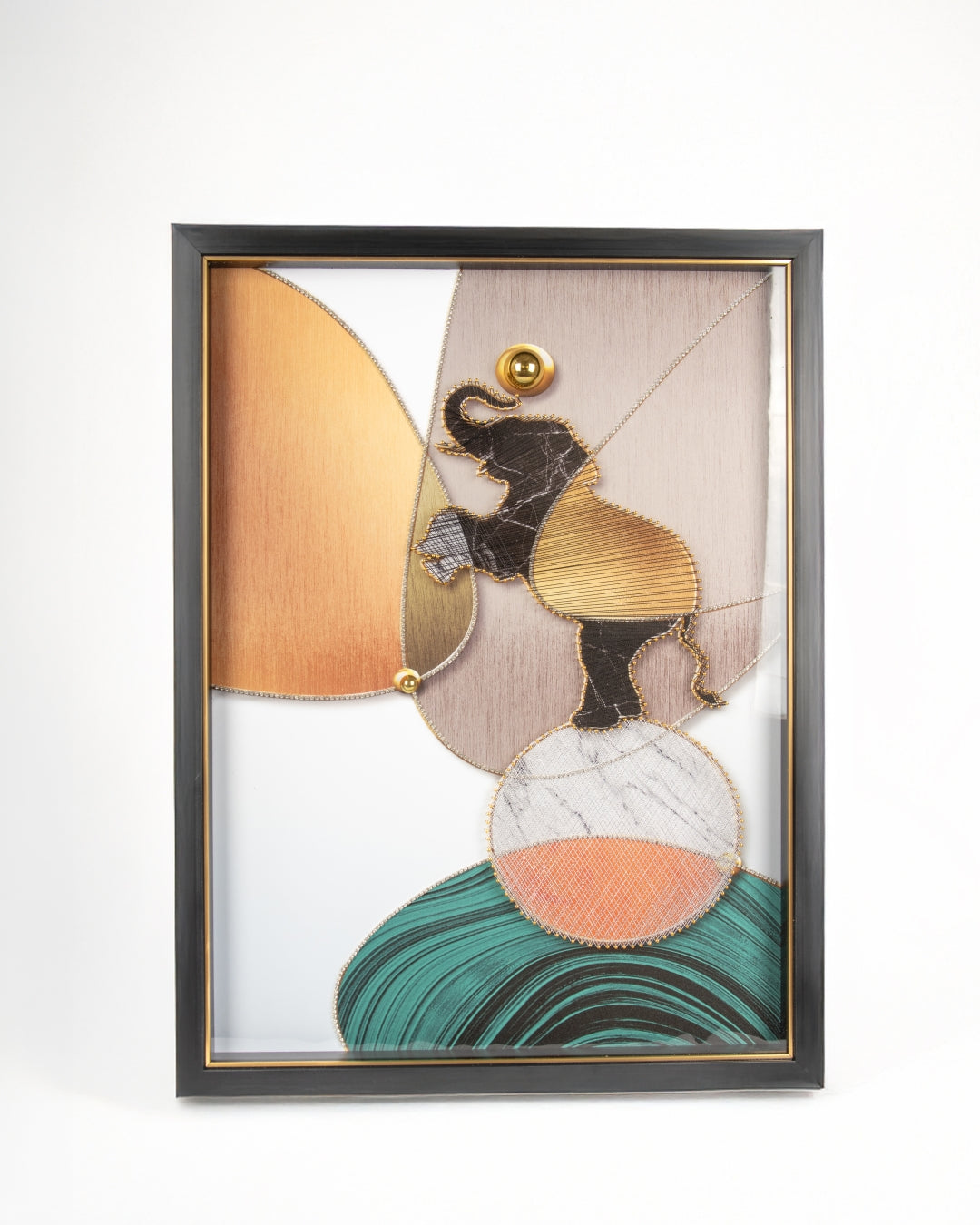 Majestic Elephant String Art Wall Frame | Luxury Modern Wall Décor