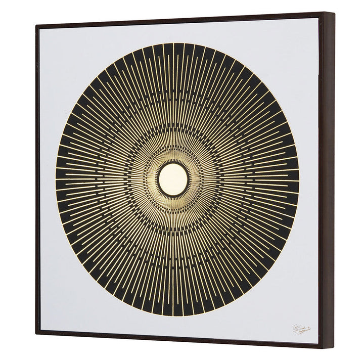 Golden Embossed Wall Painting