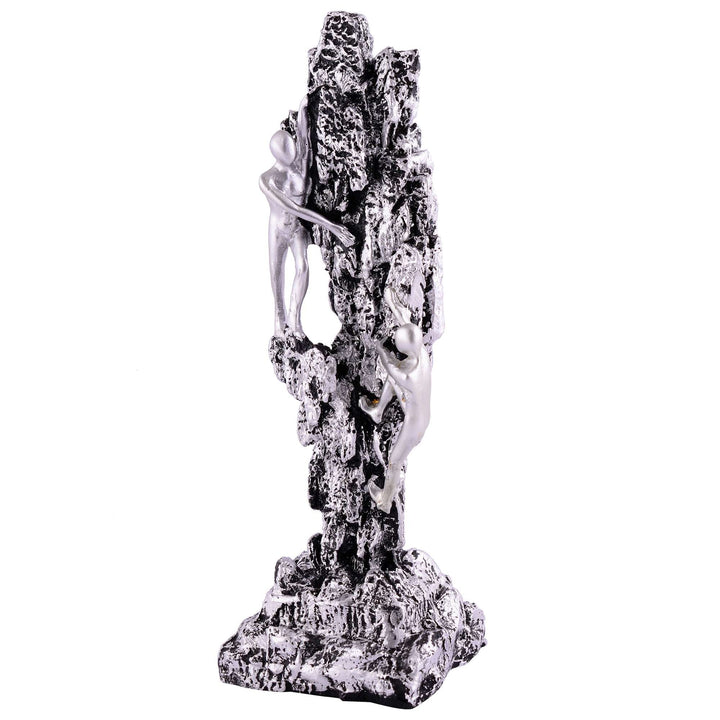 Men Sitting on Ball Showpiece for Home Decor Showpiece, Atlas Sculpture for Office Table Décor multicolour