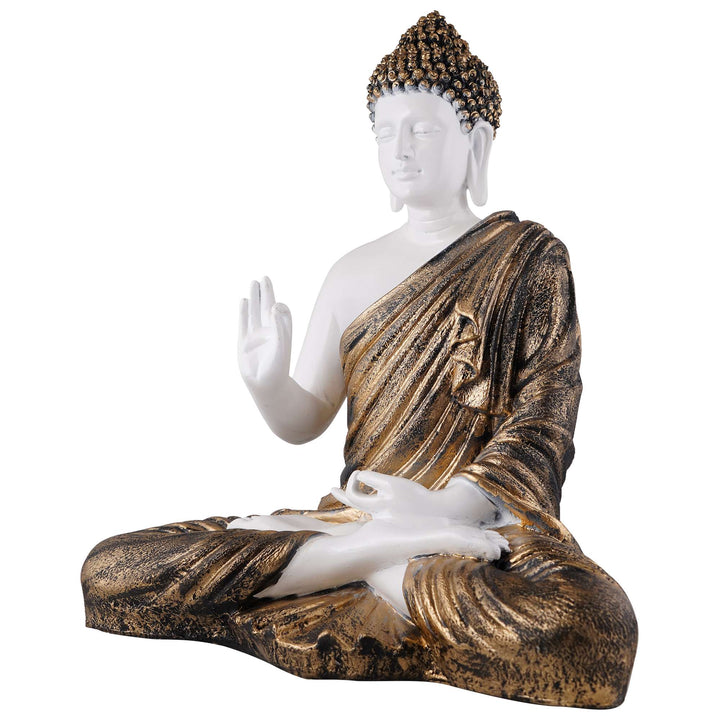 Buddha Idol Statue Showpiece Gift Gifting Item Polystone Home Decor Decoration