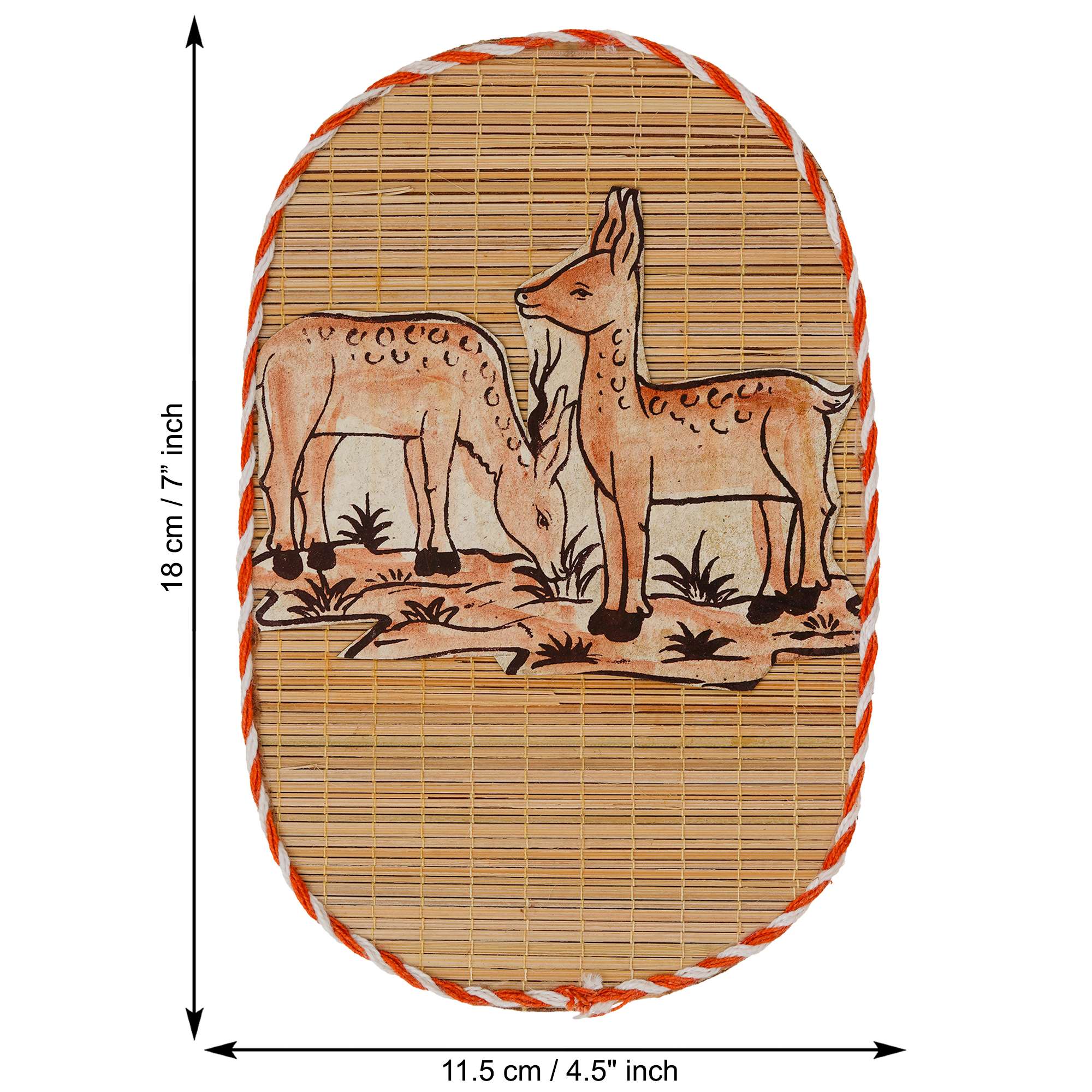 Bamboo Art Dear Painting For Home D?cor | Bamboo Art Gift For Multiple Occasions