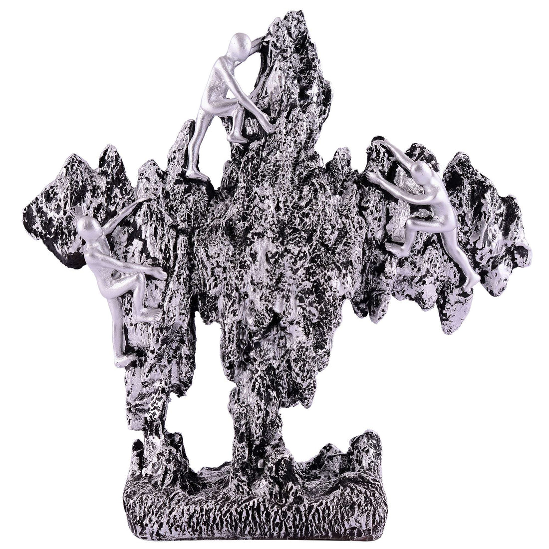 Men Sitting on Ball Showpiece for Home Decor Showpiece, Atlas Sculpture for Office Table Décor multicolour