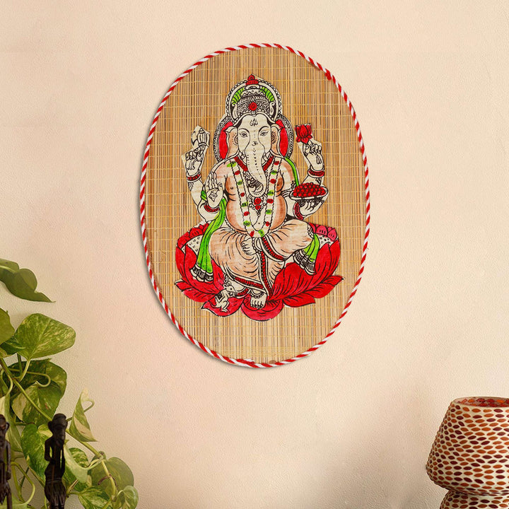 Bamboo Hand Crafted Wall Hangings Of Ganesh Ji For Home D?cor | Ideal Gifts For Wedding And Festival