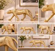 Golden Panther Luxe Sculpture