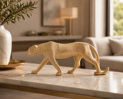 Golden Panther Luxe Sculpture