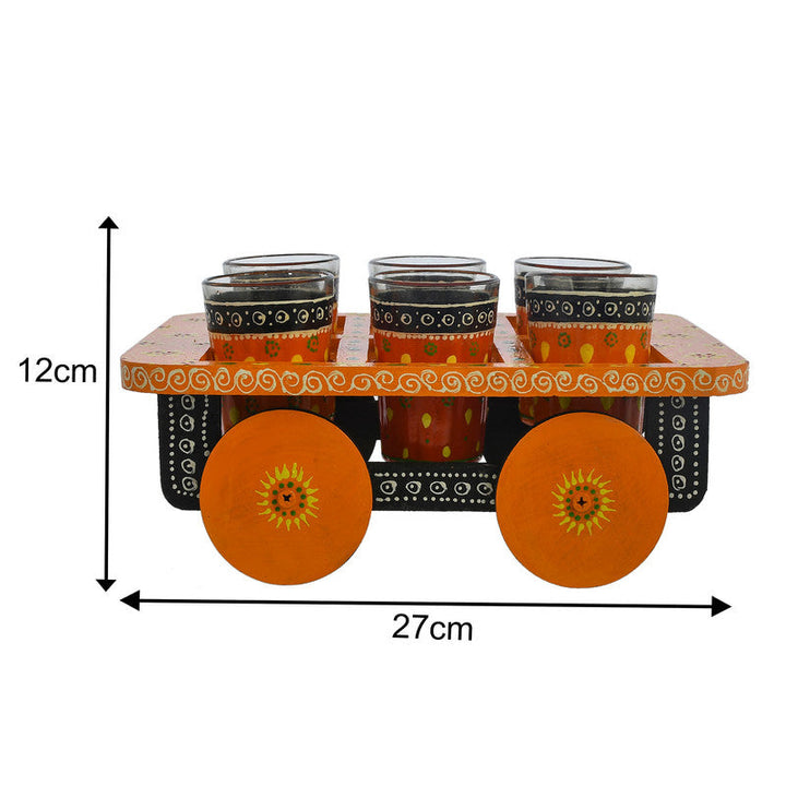 ALUMINIUM TEA KETTLE WITH 6 GLASS