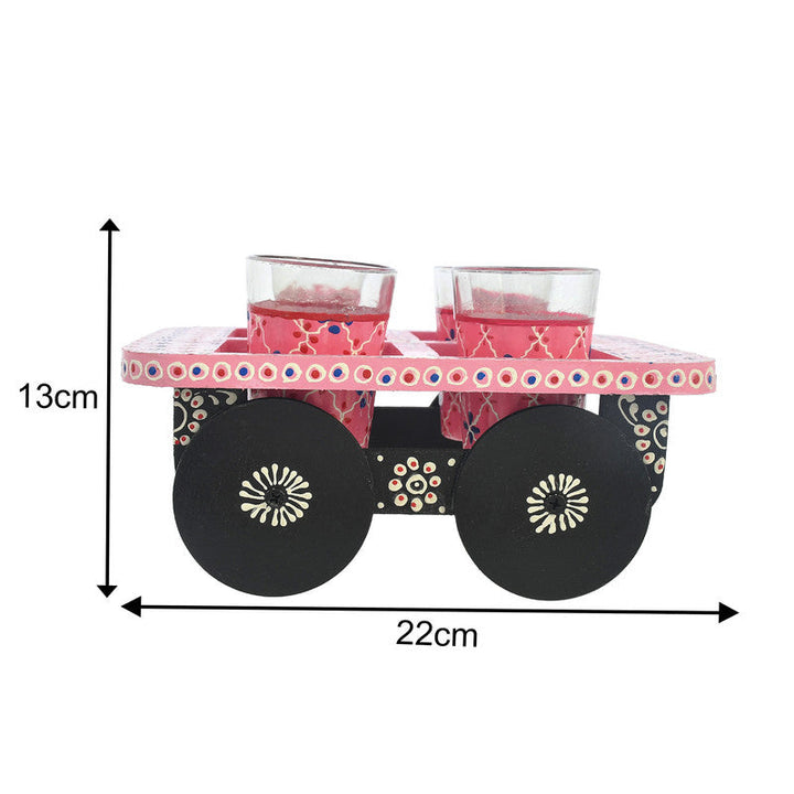 ALUMINIUM TEA KETTLE WITH 4 GLASS