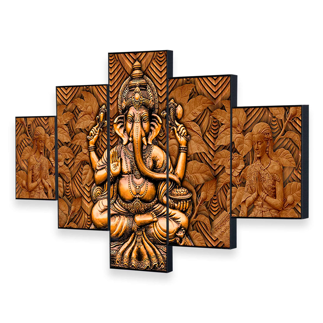 Set Of Five Framed Digital Wall Painting