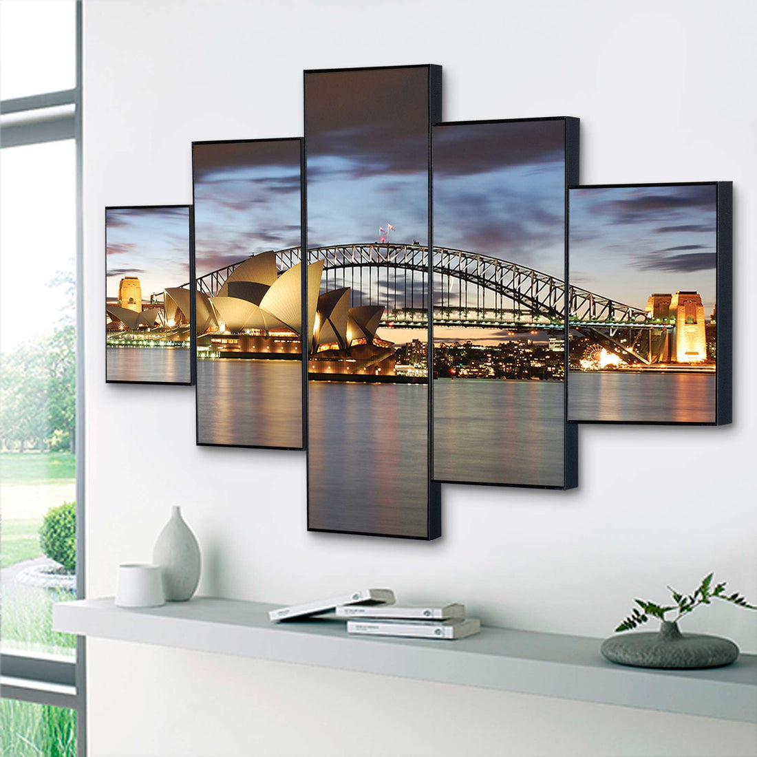 Set Of Five Framed Digital Wall Painting