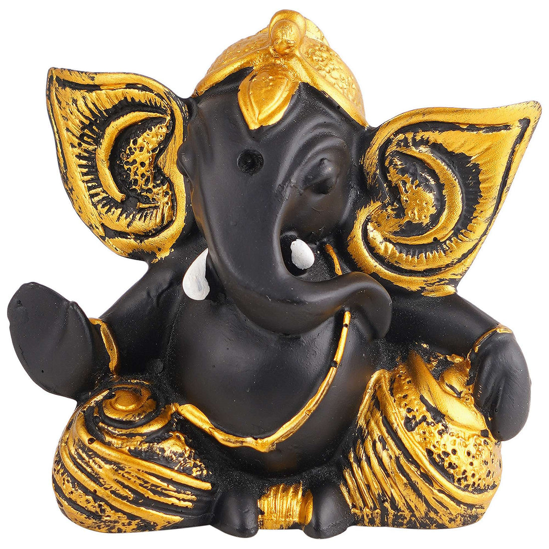 Ganesha Statue  Idol Shriganesh Bhagwan Murti / Home, Office Decor / Car Dashboard / Side Table Brass Ganpati / Lord Vinayaka Statue / God of Luck & Success Sculpture / Gift Items