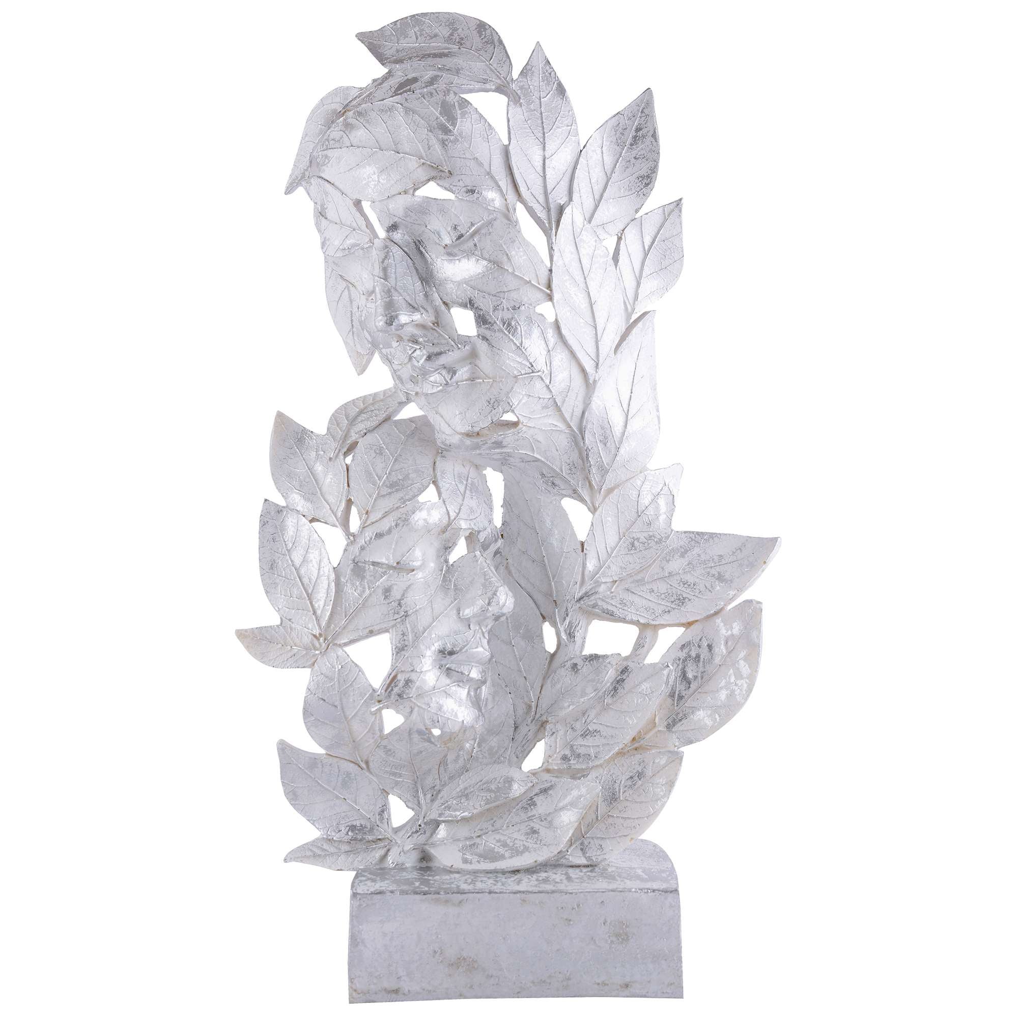RomentIc Love Couple Face Statue silver Showpiece for Home Decor in Showpieces &Figurine table Decorations Items