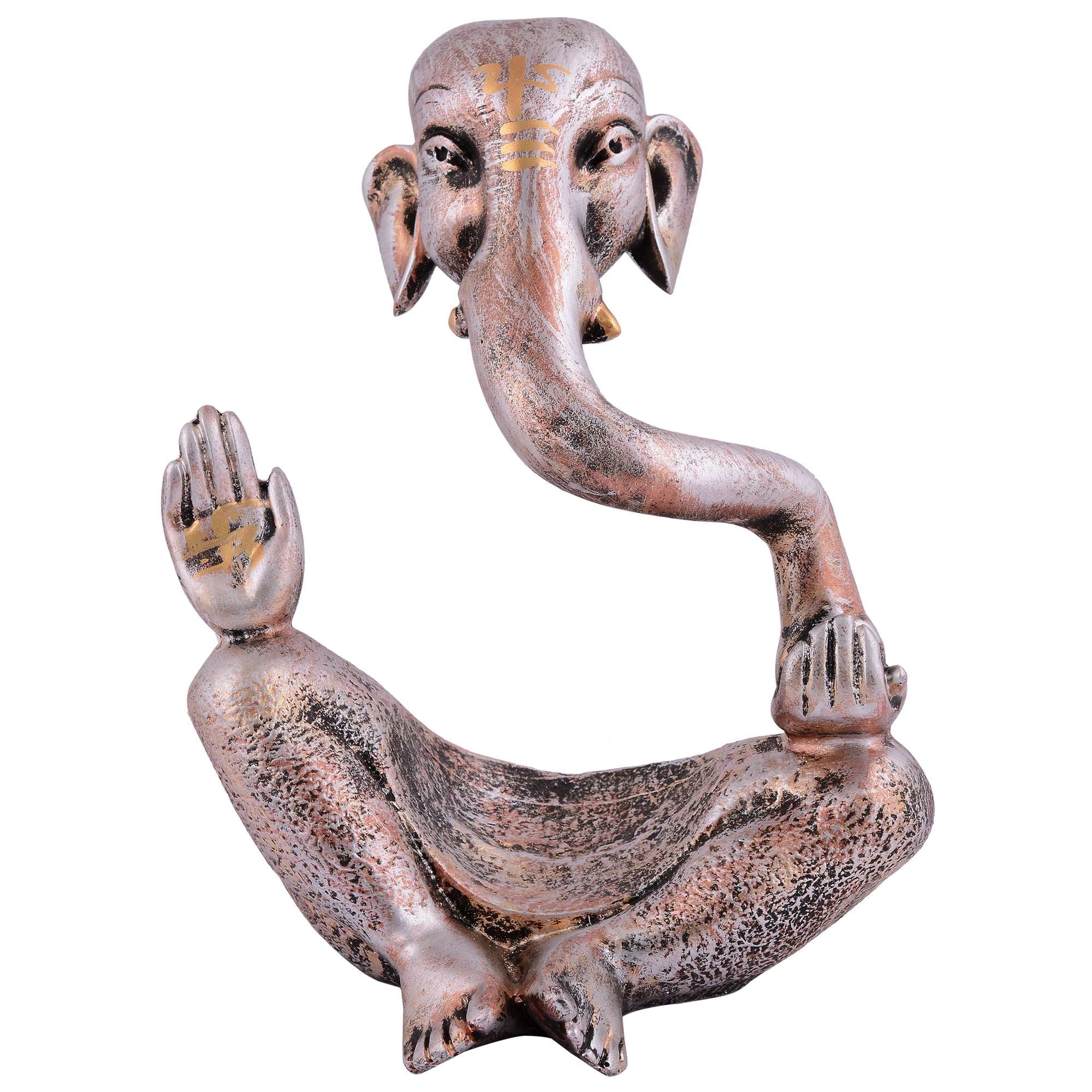 Ganesha Statue  Idol Shriganesh Bhagwan Murti / Home, Office Decor / Car Dashboard / Side Table Brass Ganpati / Lord Vinayaka Statue / God of Luck & Success Sculpture / Gift Items