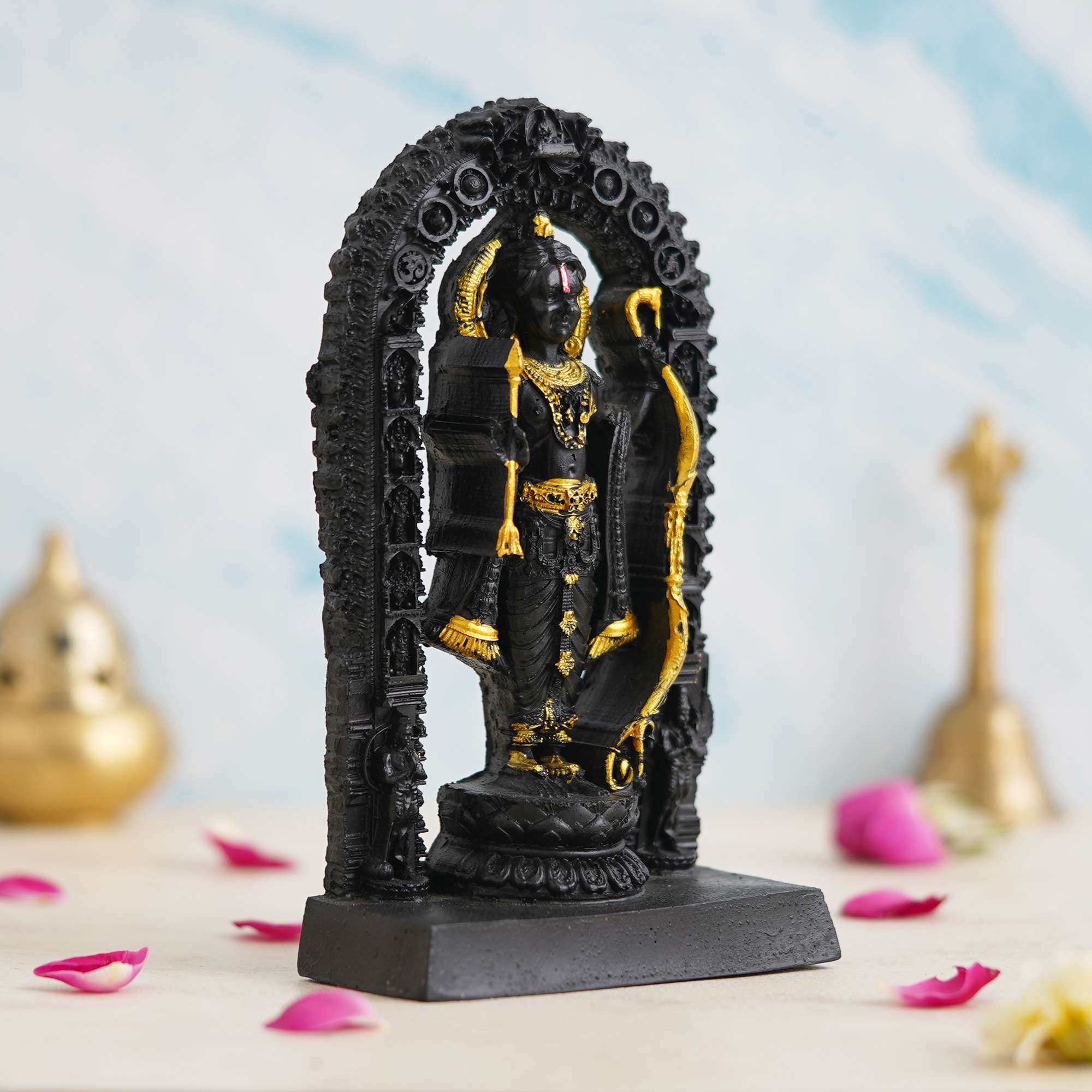 Ram Lalla Idol Ayodhya Murti Resin Shree Ram Lalla Statue Home Decor & Gifts, Office, Tample, Mandir Housewarming Decoration Items