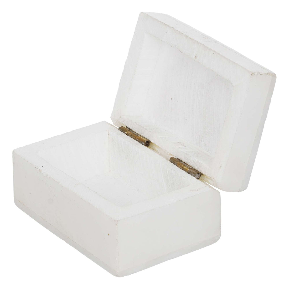 White Marble with floral inlay work Trinket Jewelry Box for Multi Purpose Use and Perfect Gifts for Women and Girls