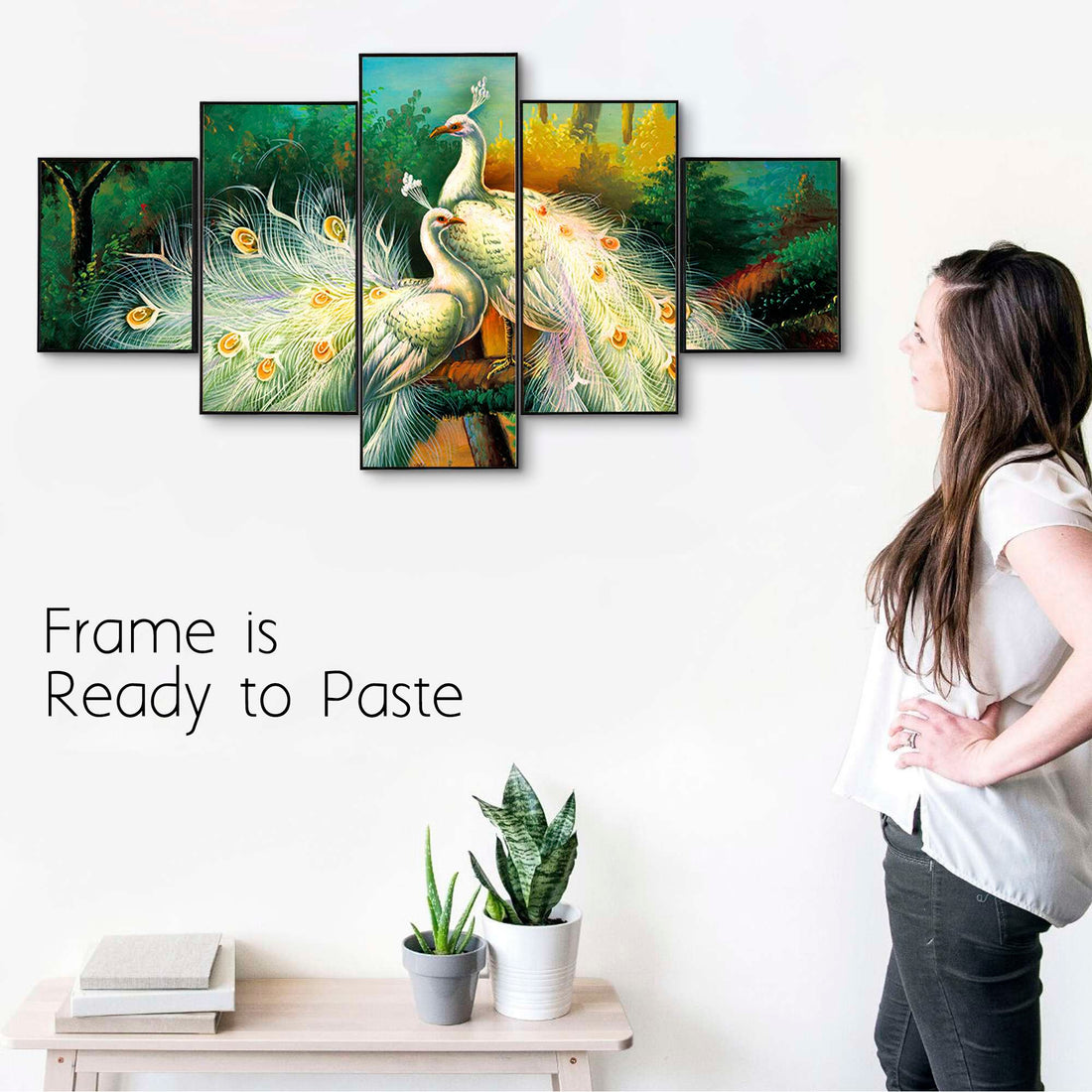 Set Of Five Framed Digital Wall Painting