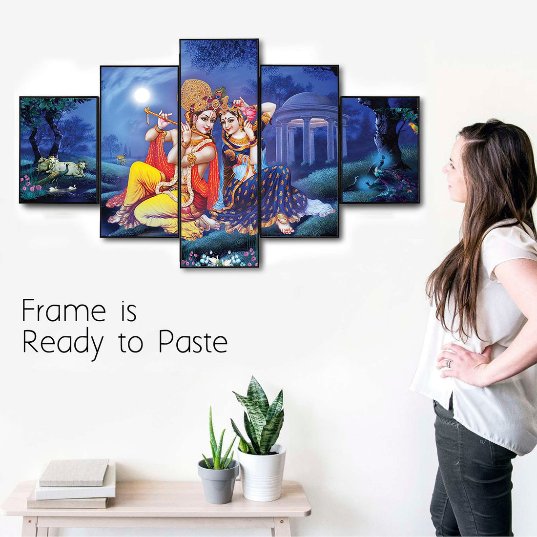 Set Of Five Framed Digital Wall Painting