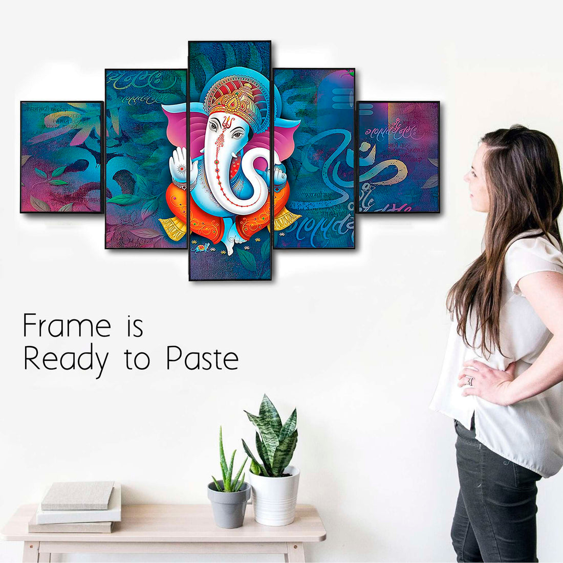 Set Of Five Framed Digital Wall Painting