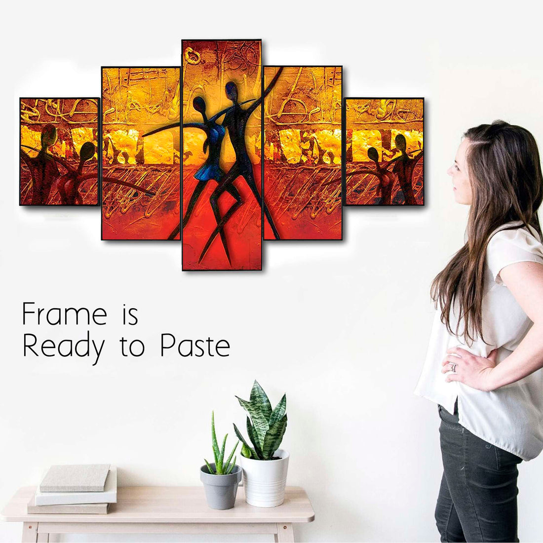 Set Of Five Framed Digital Wall Painting