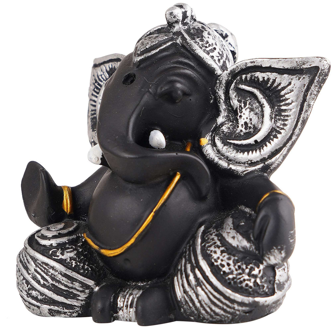 Ganesha Statue  Idol Shriganesh Bhagwan Murti / Home, Office Decor / Car Dashboard / Side Table Brass Ganpati / Lord Vinayaka Statue / God of Luck & Success Sculpture / Gift Items