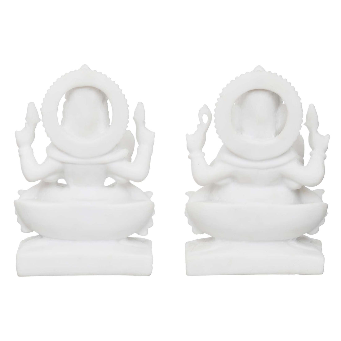 Laxmi Ganesha Idol Marble Murti For Puja Home Diwali Decoration Gifts