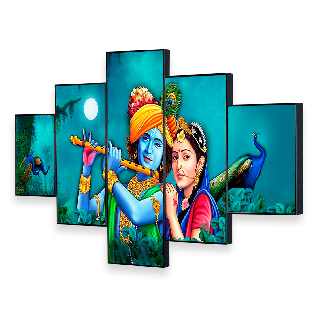 Set Of Five Framed Digital Wall Painting