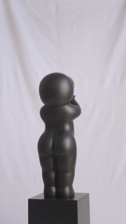 Golden Dream Keeper Sculpture | Modern Black & Gold Decorative Figurine for Luxury Home Décor