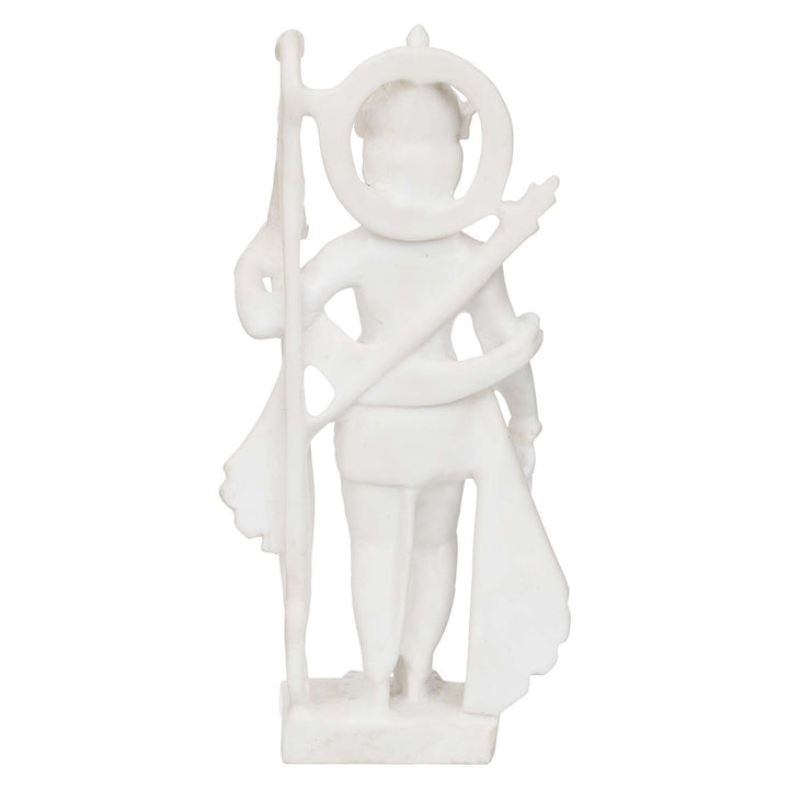 White Marble Standing Ram Ji murti for Pooja Room Standing Hindu Lord Ram ji Statue for Home Temple Idol Murti Best for Gift