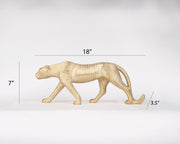 Golden Panther Luxe Sculpture