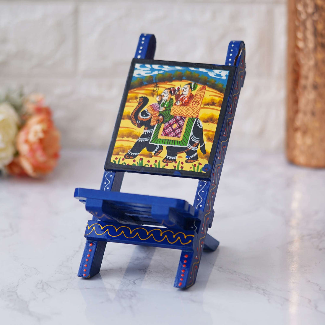 Wooden mobile stand chair