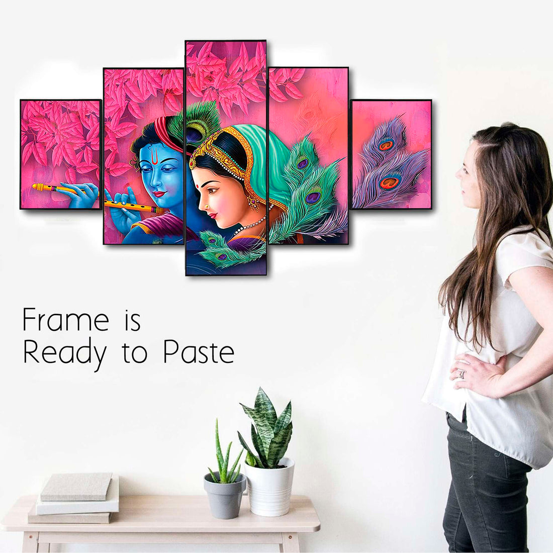Set Of Five Framed Digital Wall Painting